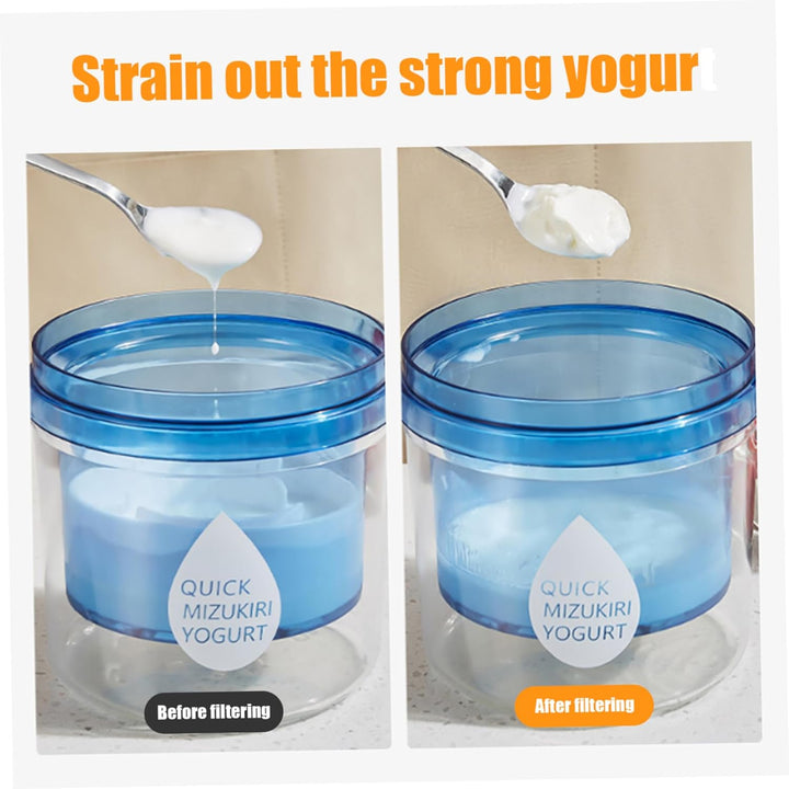 Griechischer Joghurtbereiter mit feinmaschigem Presstyp, wiederverwendbares, waschbares Joghurtsieb,