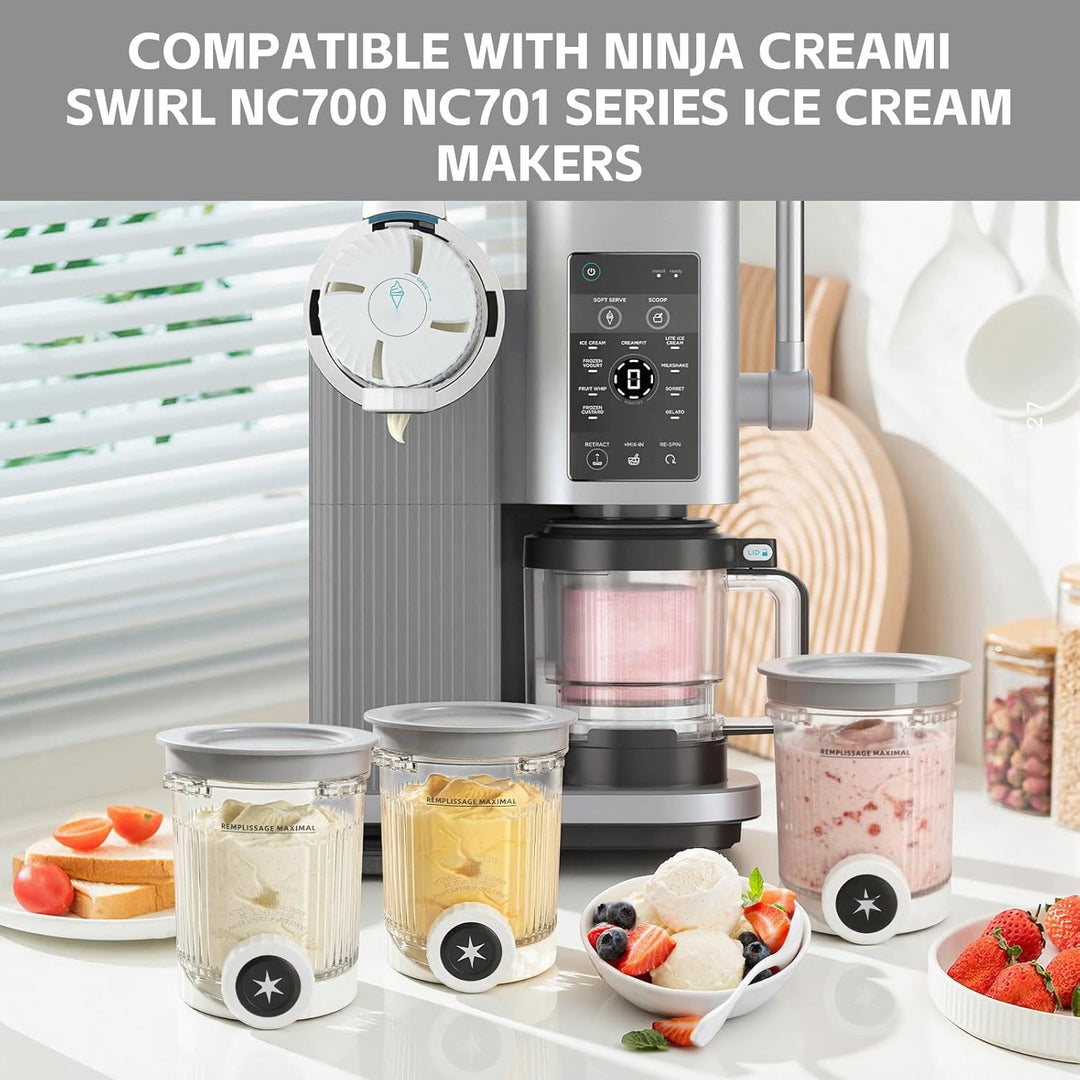 Ninja Creami Behälter Ninja Creami Swirl Ninja Swirl Behälter – 2er Set Ersatzbecher Kompatibel mit