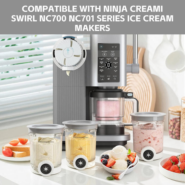 Ninja Creami Behälter Ninja Creami Swirl Ninja Swirl Behälter – 2er Set Ersatzbecher Kompatibel mit