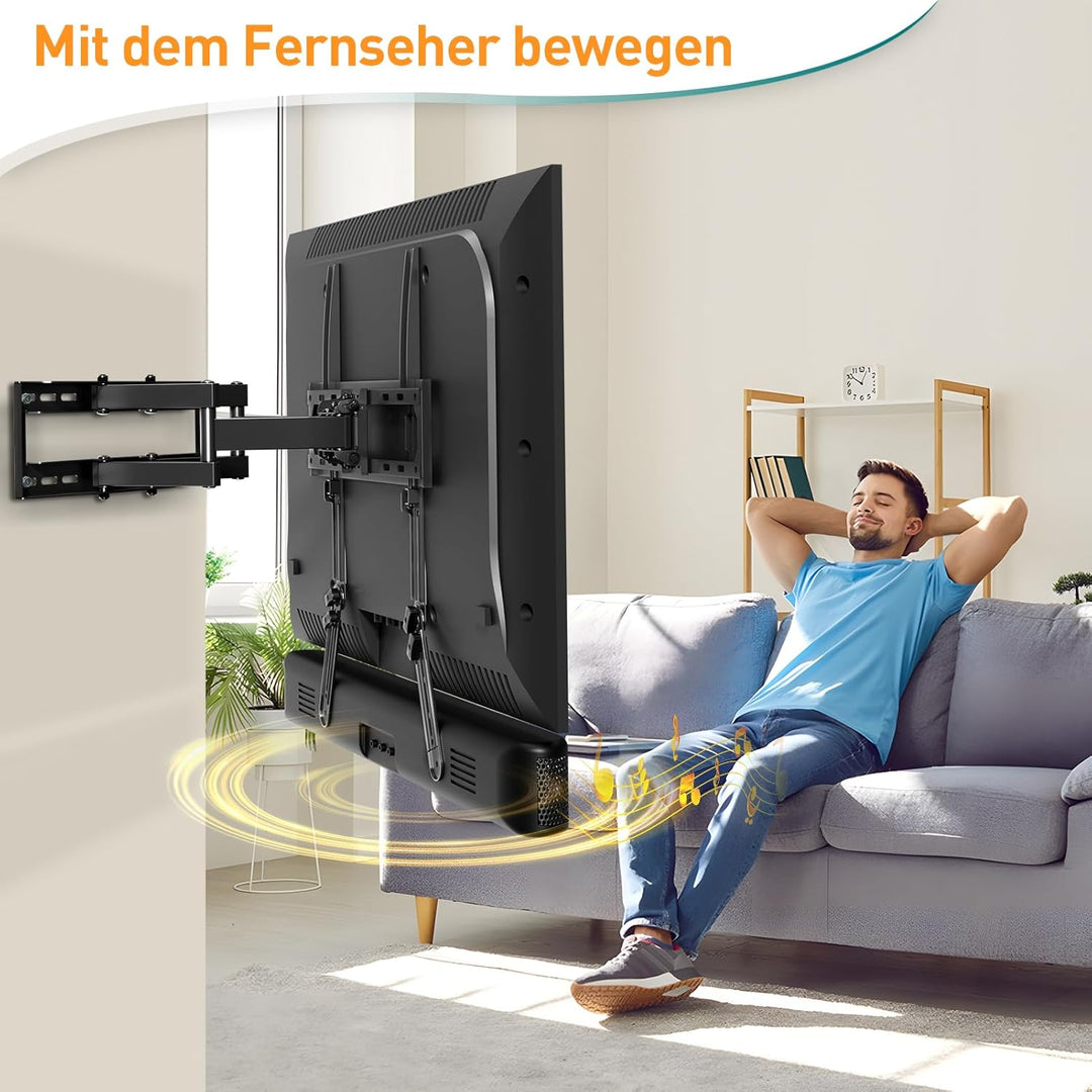 ELIVED Soundbar Halterung für die meisten Soundbars bis zu 6.8 kg, Soundbar-TV-Halterung, werkzeuglo