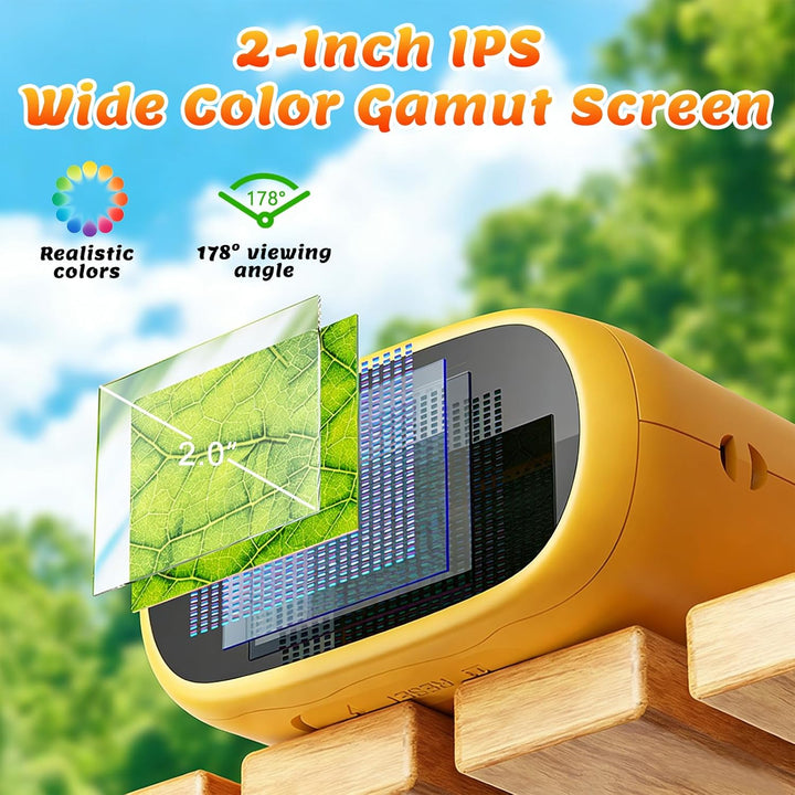2 IN 1 Mikroskop und Taschenmikroskop für Kinder, 1000X Tragbares Digitales Mikroskop mit 2″ IPS Dis