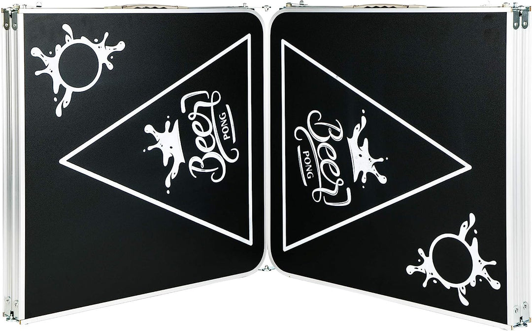 Beer Pong Tisch - Bier Pong Tisch aus Aluminium (höhenverstellbar und zusammenklappbar), für verschi