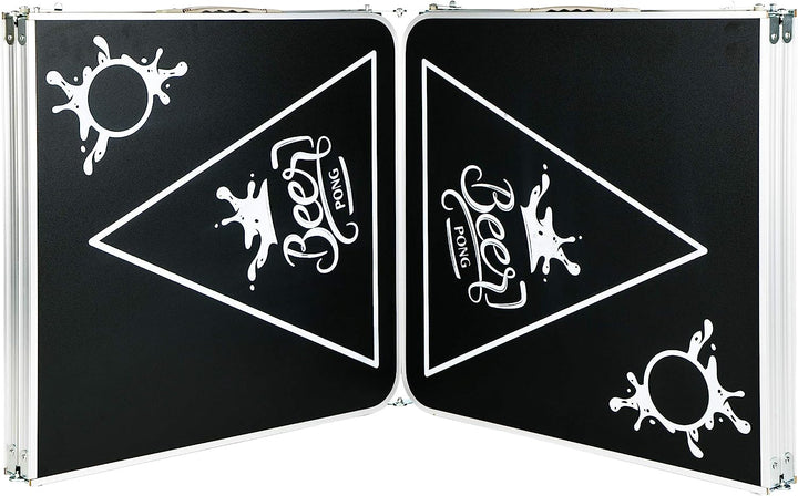 Beer Pong Tisch - Bier Pong Tisch aus Aluminium (höhenverstellbar und zusammenklappbar), für verschi