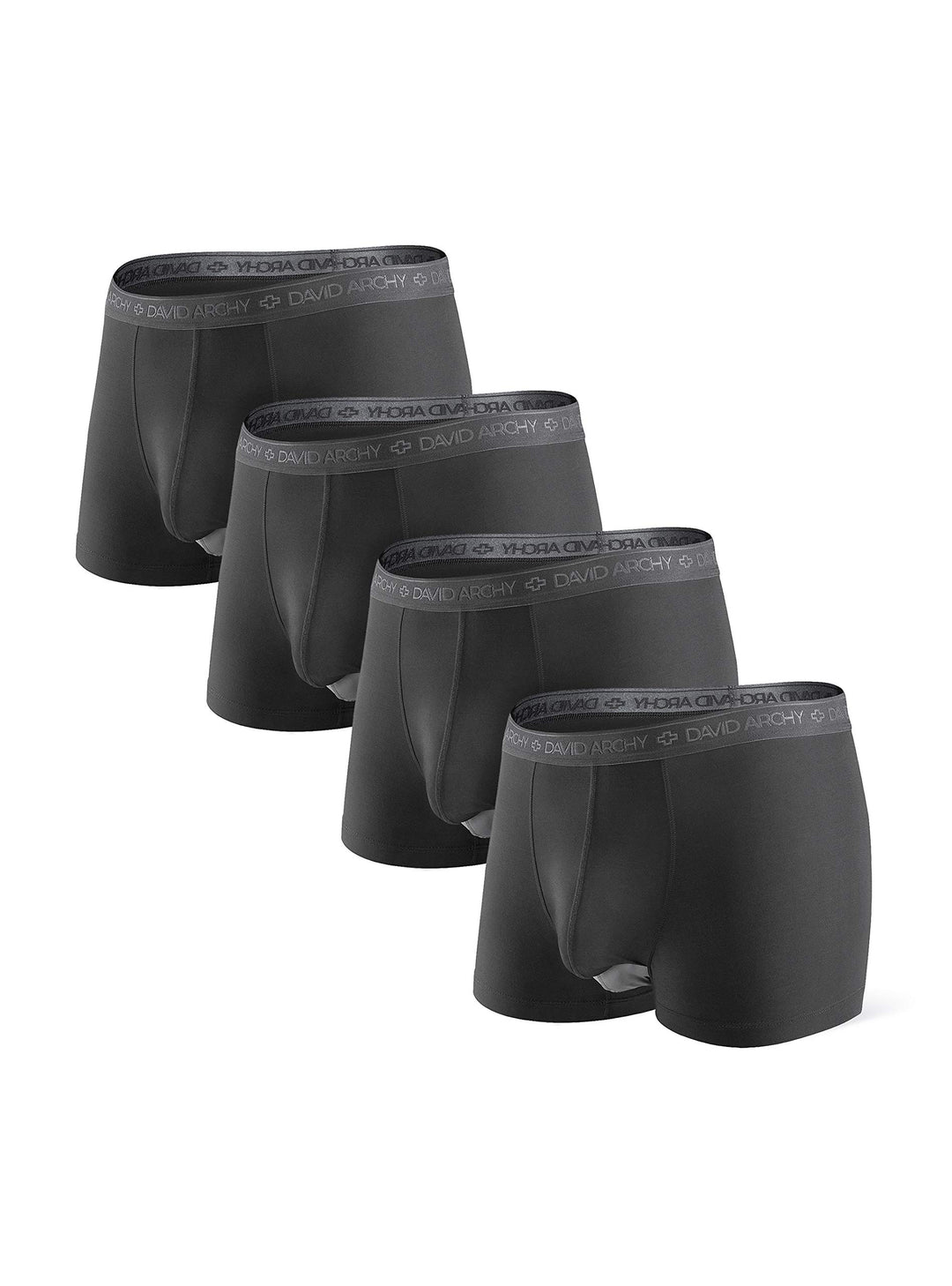 DAVID ARCHY Boxershorts Herren Modal mit Eingriff Separat Beutel Microfaser Multipack Unterhosen Fun