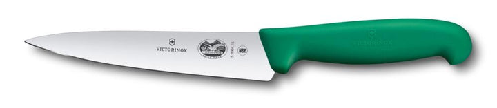 Victorinox Fibrox Kochmesser, Breites Universalmesser für Obst und Gemüse, 15 cm, Gerade Klinge, Sch