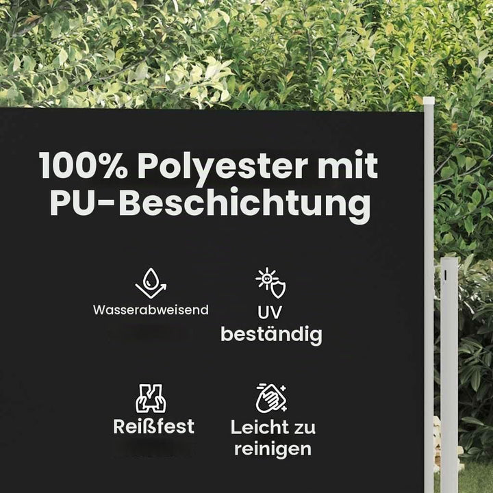 vidaXL Seitenmarkise Ausziehbar UV-beständig Sonnenschutz Sichtschutz Windschutz Seitenrollo Markise