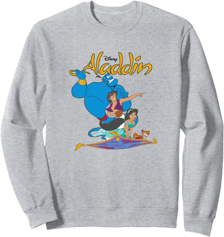 Disney Aladdin Vintage Group Shot Logo Sweatshirt