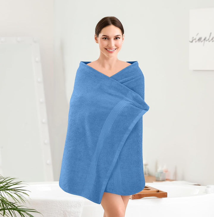 Utopia Towels 4er-Pack Premium Badetücher Set, (68x137 cm), 100% ringgesponnene Baumwolle, 600 g/m²,