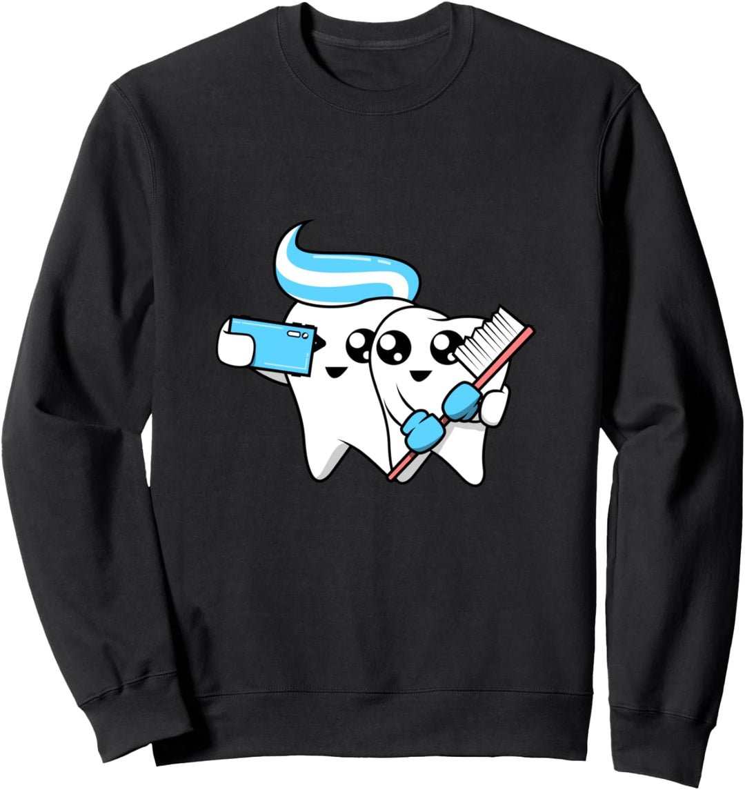 Zähne Selfie - Zahnarzt Zahntechniker Zahnarzthelferin Sweatshirt