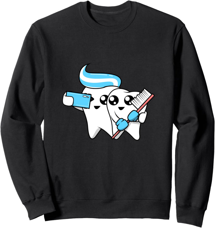 Zähne Selfie - Zahnarzt Zahntechniker Zahnarzthelferin Sweatshirt