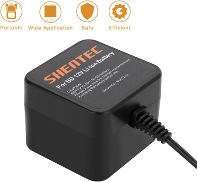 Shentec 12V Lithium akku Ladegerät für Black & Decker Ladegerät BL1110 BL1310 BL1510 LB12 LBX12 LBXR