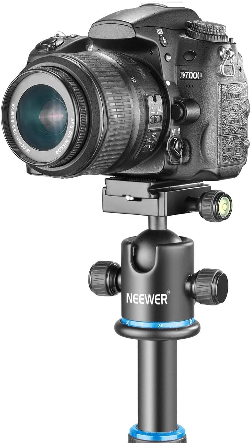 Neewer Pro Metall-Stativ-Kugelkopf, 360 Grad drehbar, Panorama, mit 0,6 cm Schnellschuhplatte, Wasse