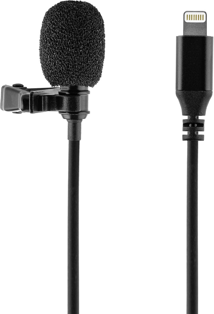 MOJOGEAR Pin-Mikrofon mit Lightning-Anschluss, kompatibel mit iPhone 11/12/13/14 und ipad mit Lightn
