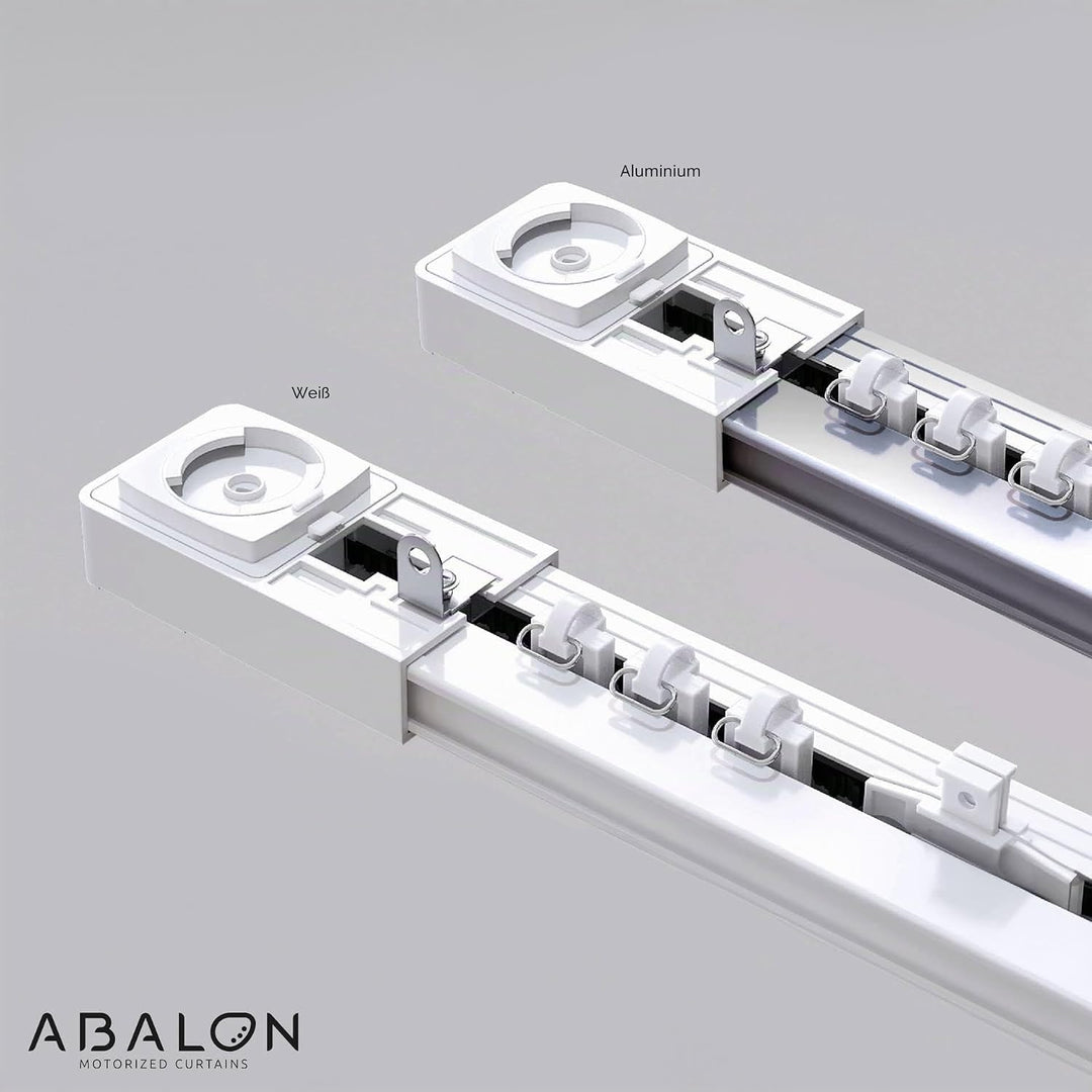 ABALON Motorisierte Vorhangschiene mit Fernbedienung (Not Wifi), 1-8 Meter, Aluminium, elektrische v