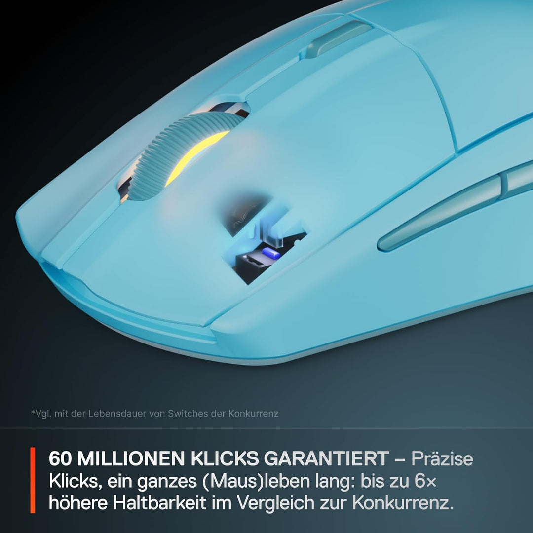 SteelSeries Rival 3 Wireless Gen 2 Gaming-Maus – 2,4GHz und Bluetooth – 18.000DPI TrueMove Air-Optik