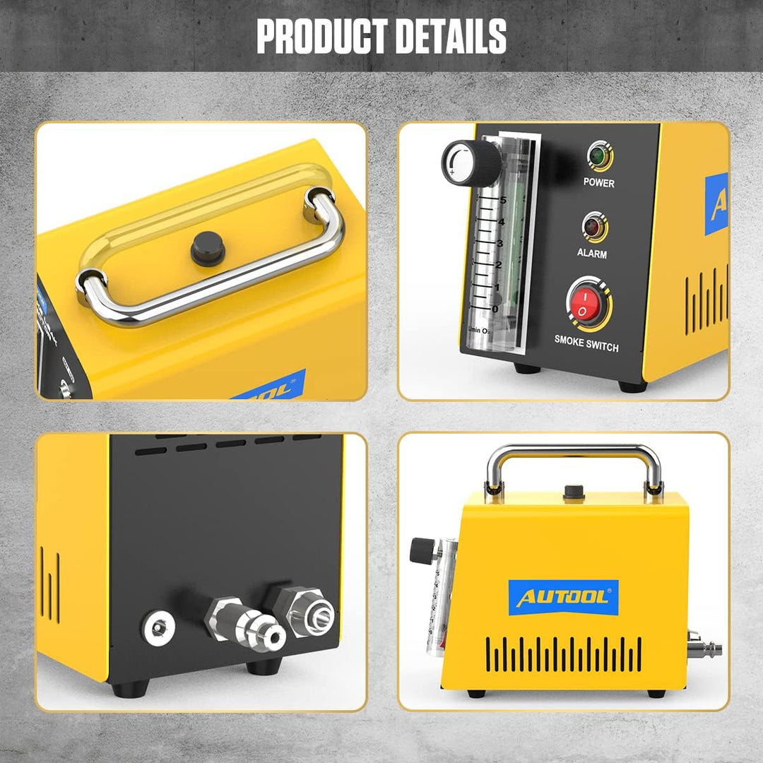 AUTOOL SDT103 Fahrzeug-Leckdetektor, Rauchdetektor, Rauchdiagnose, Vakuum, Evap-Diagnosetester, Rohr