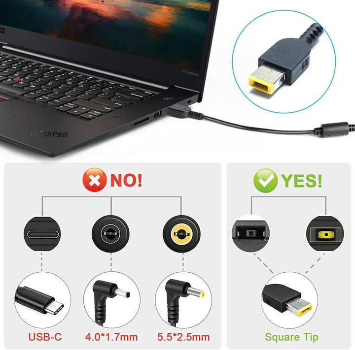 KFD 65W DC 12V-24V KFZ Ladekabel Netzteil Auto Ladegerät für Lenovo Thinkpad T440 T460 T470 T430 T44