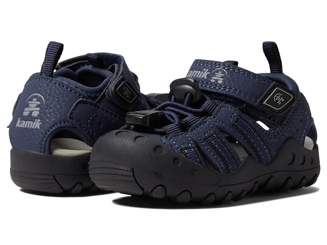 Kamik Unisex Kinder Crab Flache Sandale 26 EU Navy, 26 EU Navy
