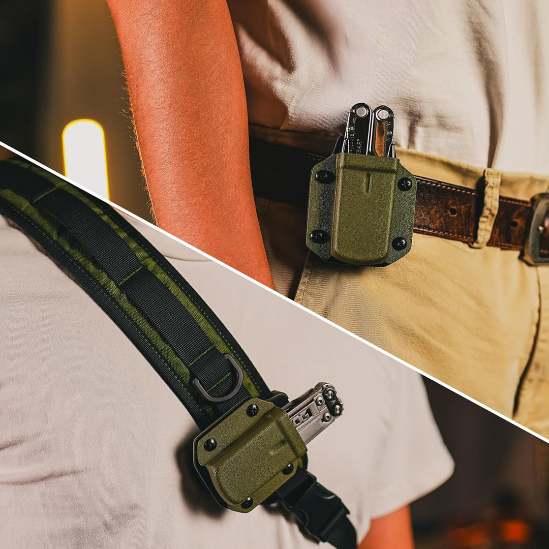TACTICAL GEEK TX3 Multi-Tool Scheide Holster, Einstellbare Halterung mit Rückenclip, Grün Grün-tx3,
