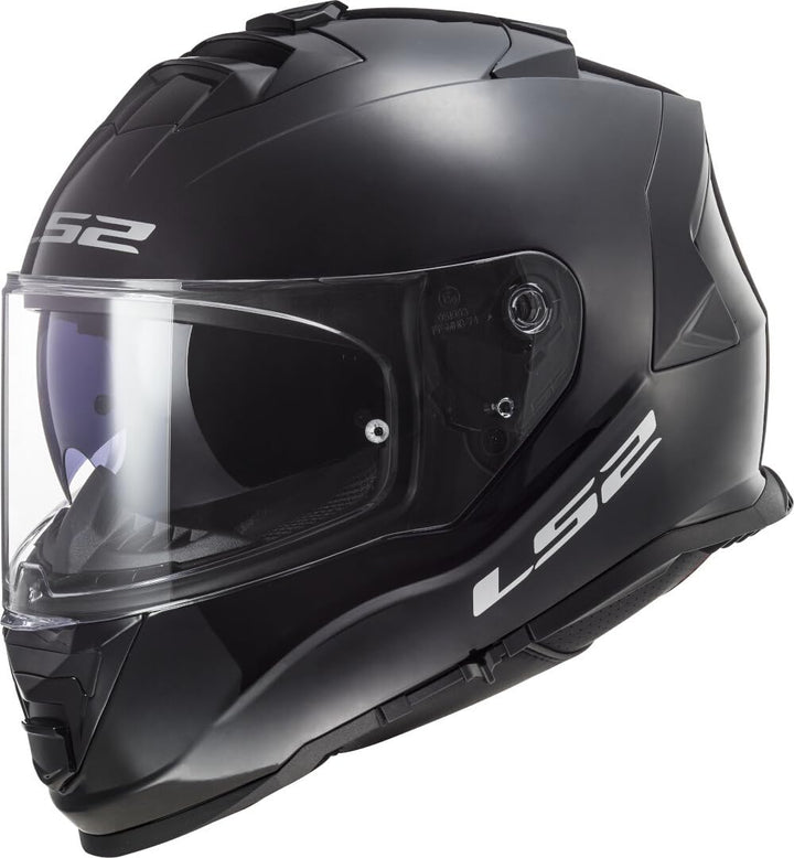 LS2, Integraler Motorradhelm STORM SOLID Gloss Black, XS, XS