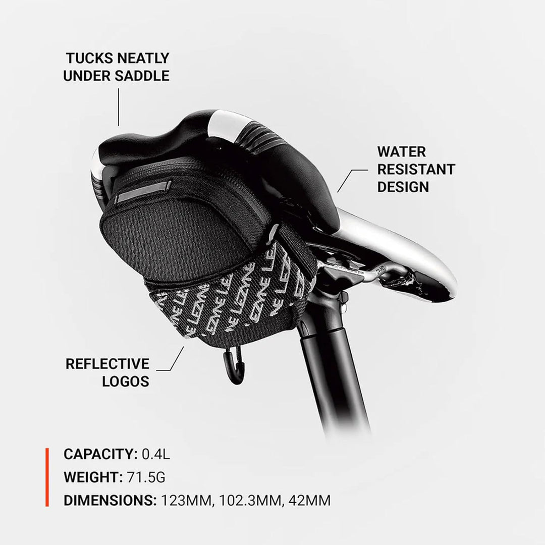 Lezyne Sattel Trainer Laufradtasche Tasche Road Caddy, Schwarz, 12x10cm, 0.35 Liter, 1-SB-RDCADDY-V1