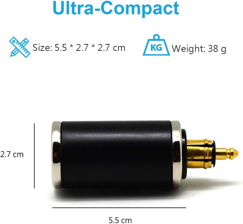 Cliff-Top USB-DIN-Ladegerät (Hella) für Motorrad, 4,6 A, kompatibel mit BMW-Motorrädern (rechts) Bla