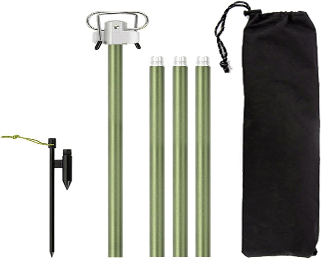 lyrlody Klappbarer Campinglampenmast, Aluminiumlegierung Campinglaternenständer, Klappbarer Lichtstä