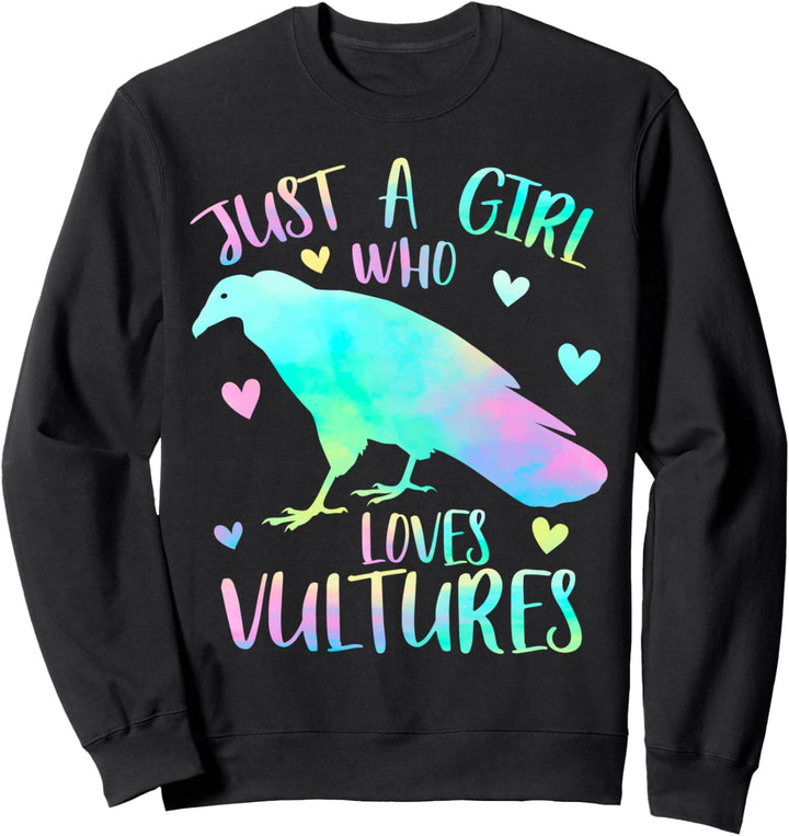 Nur ein Mädchen, das Geier liebt - Geiergeschenk Sweatshirt