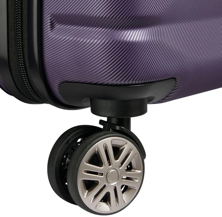 Delsey Paris Meteor Kabinenkoffer Slim 4 Doppelrollen 55 cm, Erwachsene, Unisex, Violett-08 (Lila),