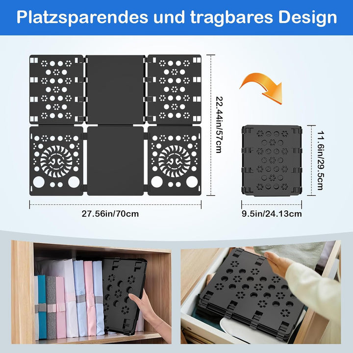 BoxLegend V3 Faltbrett Für Kleidung Hemd für Erwachsene Faltbrett Falthilfe für Kleidung Wäschefalte