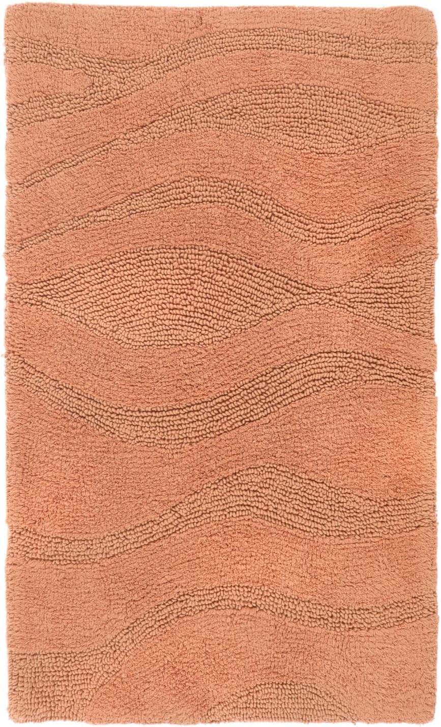 RugVista Badematte Breeze, 80 x 50 cm, Rechteckig, Mittelflor, Anti-Rutsch, Moderner Badteppich, Mas