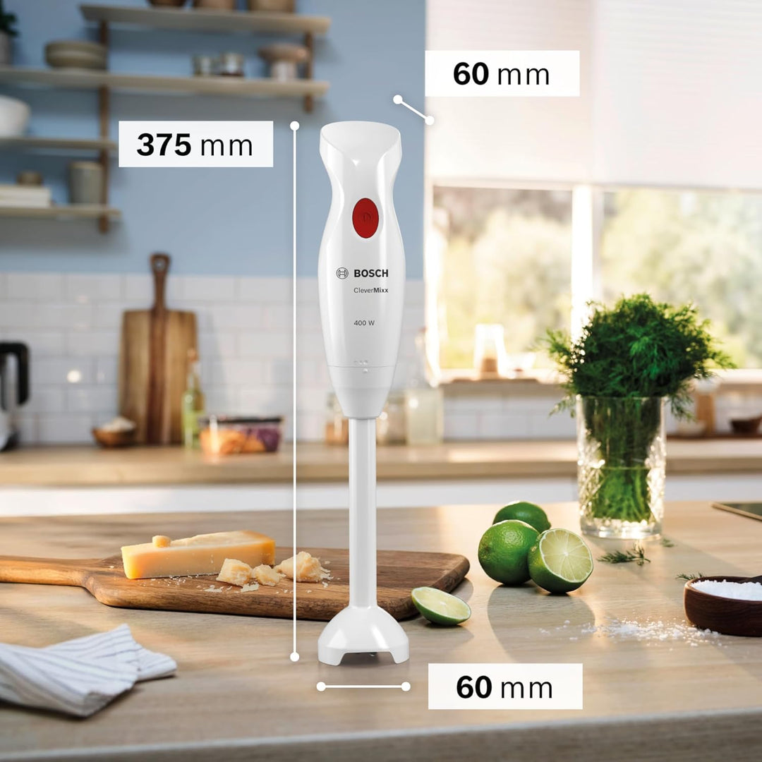 Bosch Stabmixer CleverMixx MSM14000, Abnehmbarer Mixfuss, Ergonomischer Griff, leichtes Gehäuse, 4-K