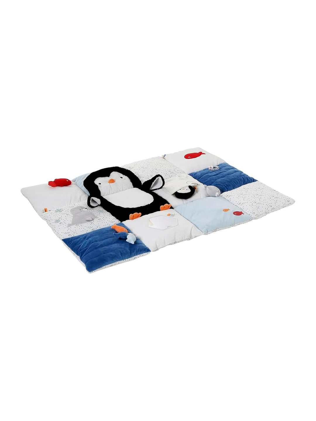 VERTBAUDET Baby Activity-Decke schwarz pinguin, schwarz pinguin