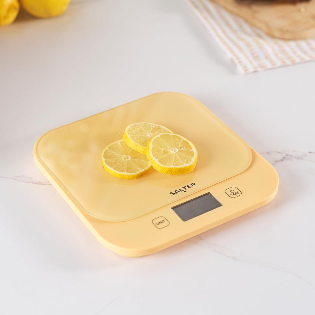 Salter British Bakes Digitale Küchenwaage – Hohe 10kg Kapazität, misst Flüssigkeiten, wasserdicht, T