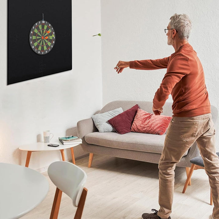 Generisch Dart-Wandschutz,Dartboard-Wandschutz - 4 Stück gespleisste quadratische Dartscheiben-Rücks