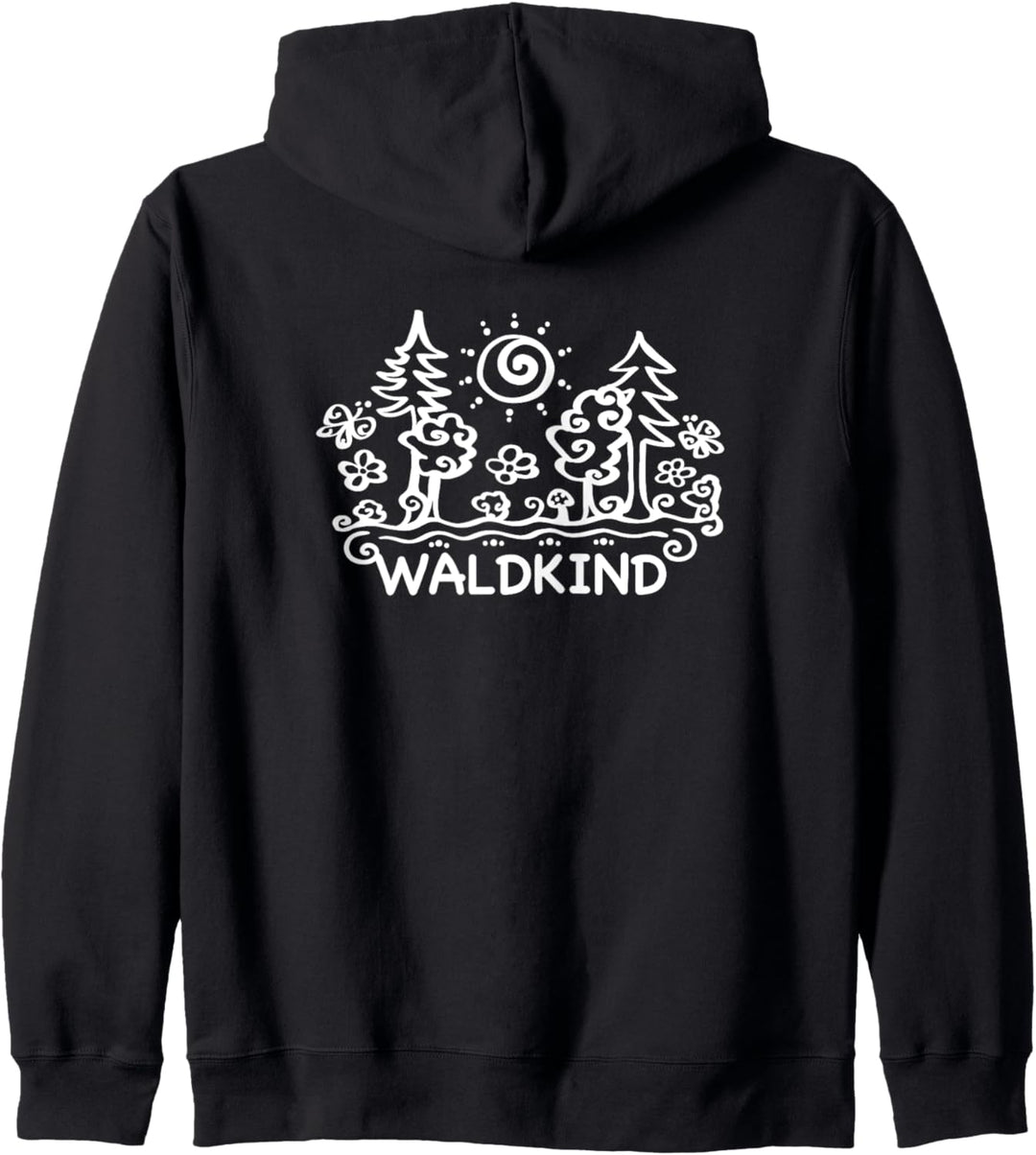 Waldkind, Wald, Natur, Wandern, Sommer, Blumen, Sonne, Glück Kapuzenjacke