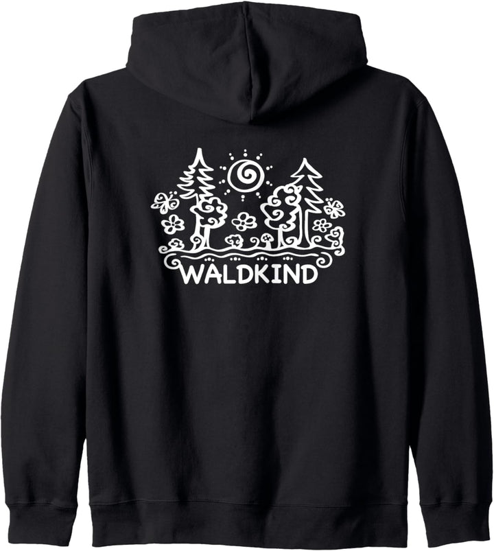 Waldkind, Wald, Natur, Wandern, Sommer, Blumen, Sonne, Glück Kapuzenjacke