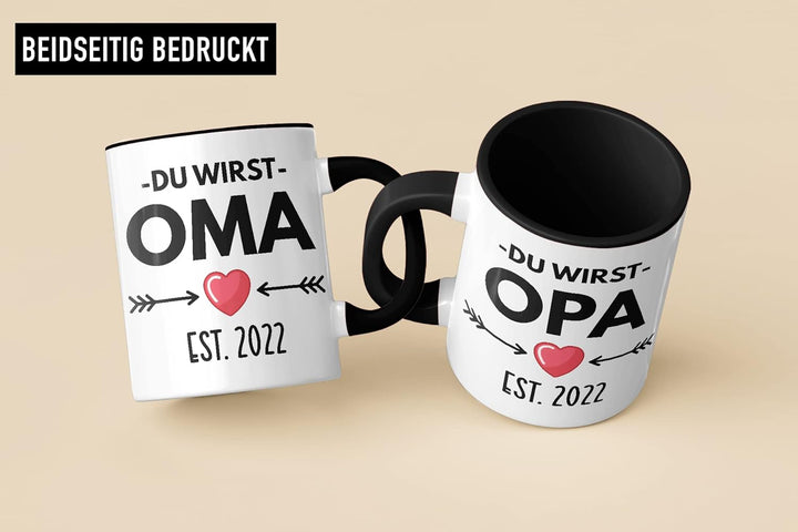 Trendation - Ihr werdet Oma und Opa 2022 Geschenk Schwangerschaft Verkünden Baby Überraschung Du Wir