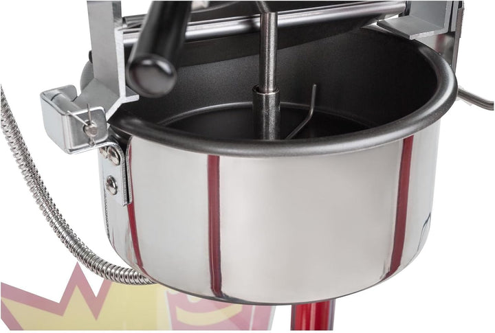 Royal Catering Popcornmaschine Popcornmaker RCPS-16E (1.600 W, Arbeitsleistung 5 kg/h 16 L/h, Topfdu