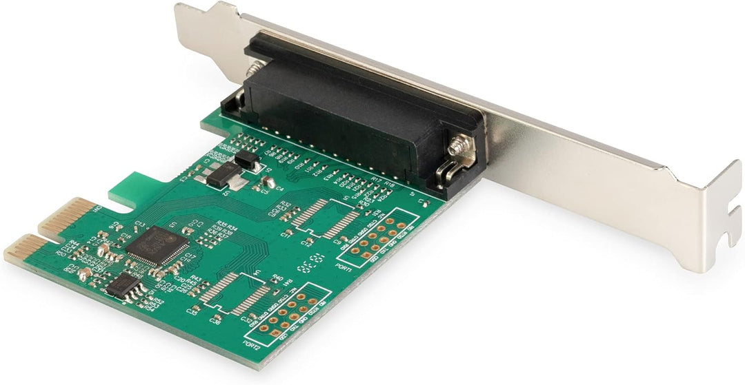 DIGITUS IO-Karte - PCIe - Parallele Schnittstellen-Karte - 1-Port DSUB-25 - Chipsatz AX99100 IO-Kart