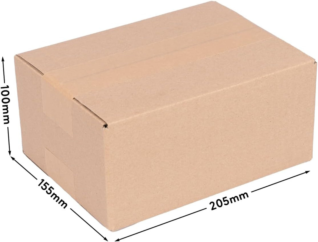 verpacking 200 Faltkartons Versandkartons DHL Kartons 200 x 150 x 90 mm, KK-10, 1-Wellig [KK-10] 200