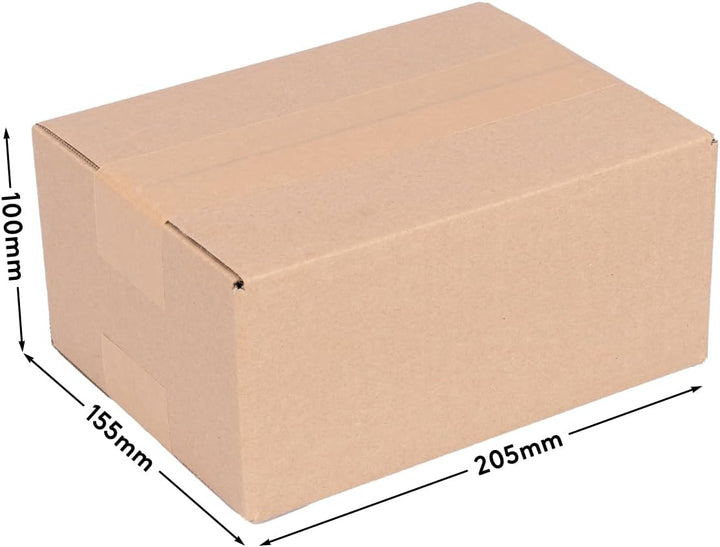 verpacking 200 Faltkartons Versandkartons DHL Kartons 200 x 150 x 90 mm, KK-10, 1-Wellig [KK-10] 200