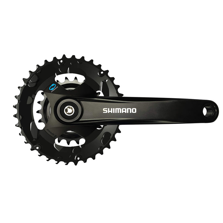 SHIMANO Altus FC-M315-2 Kurbelgarnitur, 7/8-fach, nicht kompatibel Schwarz Einheitsgrösse, Schwarz E