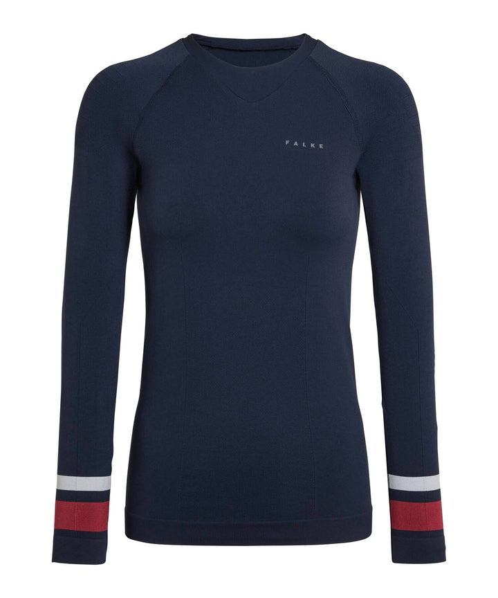 FALKE Damen Maximum Warm Round Neck Funktionsshirt Langarm schnelltrocknendes atmungsaktives nachhal