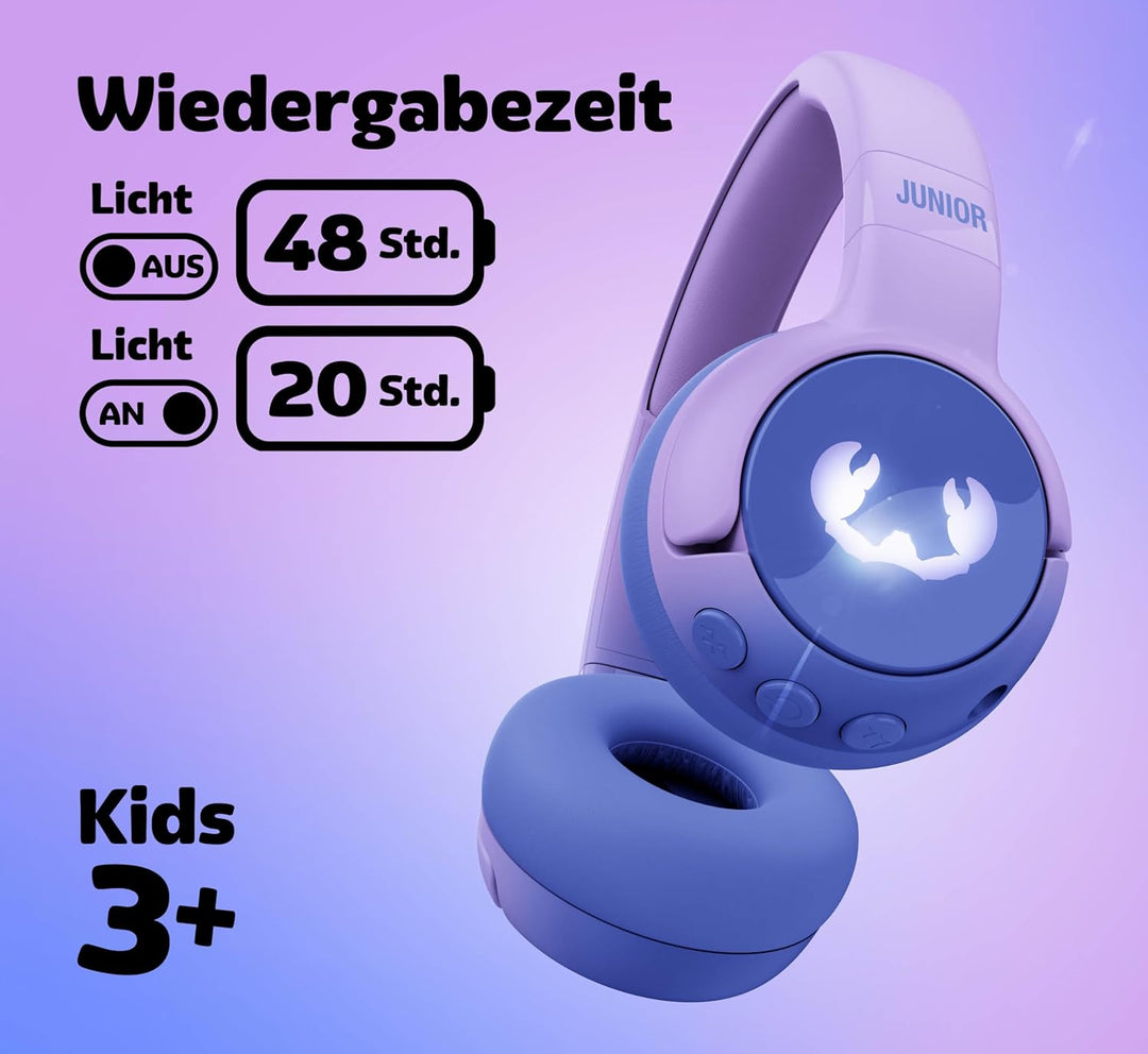 Fresh 'n Rebel Code Junior, kabellose Bluetooth-Kopfhörer für Kinder, sicherer Klang (, Groovy Galax
