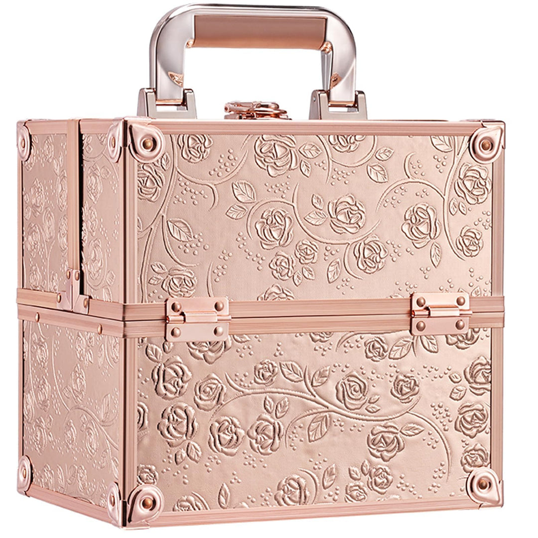 Kosmetikkoffer Schminkkoffer Leer Make up Koffer Alu Beauty Case Abschliessbarer Nagelkoffer Multiko