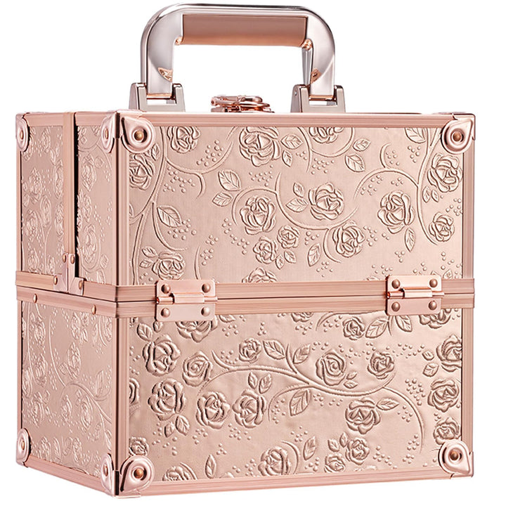 Kosmetikkoffer Schminkkoffer Leer Make up Koffer Alu Beauty Case Abschliessbarer Nagelkoffer Multiko