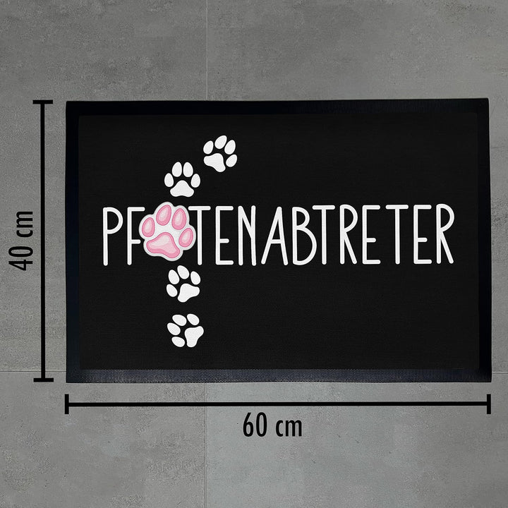 Trendation - Pfotenabtreter Fussmatte Geschenk Hundebesitzer Katzenbesitzer Lustiger Spruch Hunde Ka