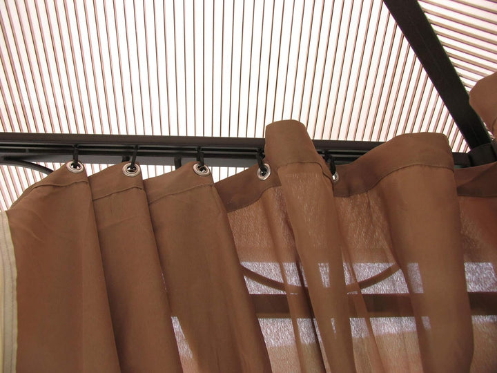 QUICK STAR 4 Seitenteile für Hardtop Pavillon 3x3,6m Seitenwandset Sichtschutz Vorhänge