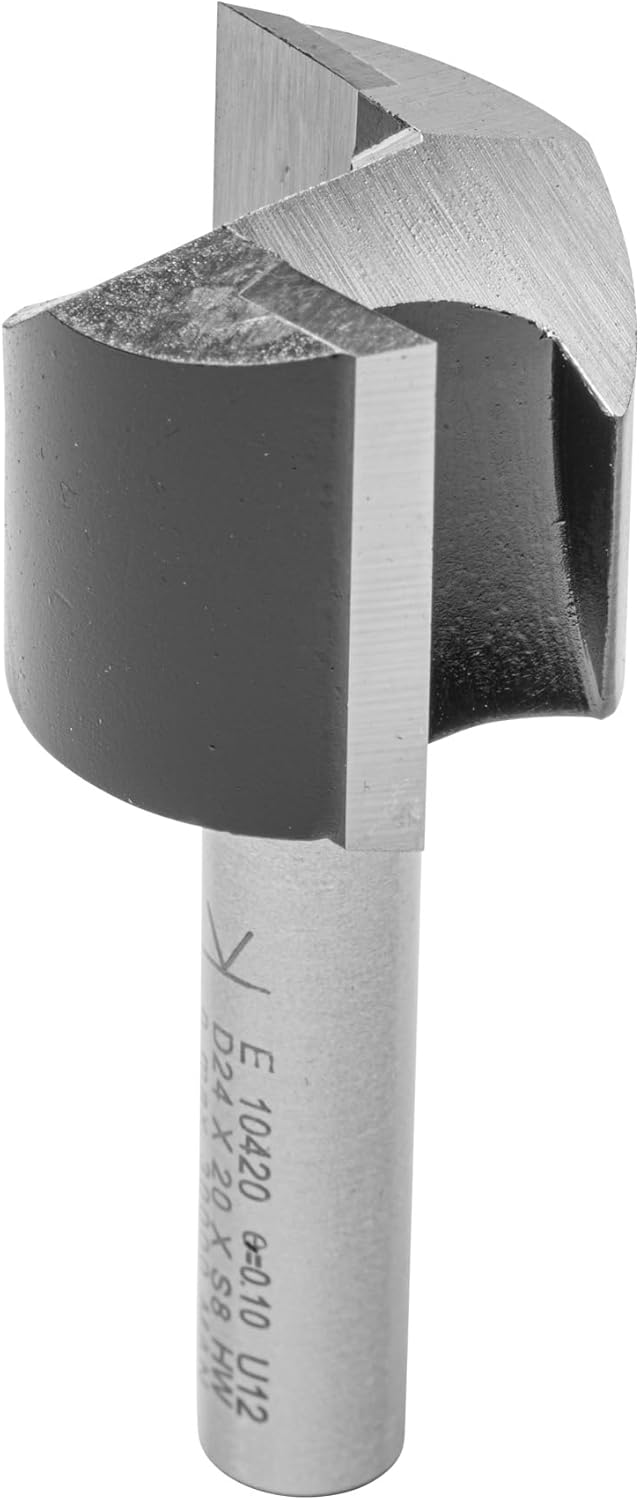 ENT 10420 Nutfräser HW, Schaft (S) 8 mm, Durchmesser (D) 24 mm, NL 20 mm, SL 32 mm, GL 52 mm D=24 /